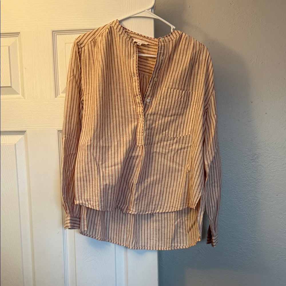 Striped Long Sleeve Blouse